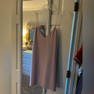 TOBI Mini Shift Dress in Blush Pink